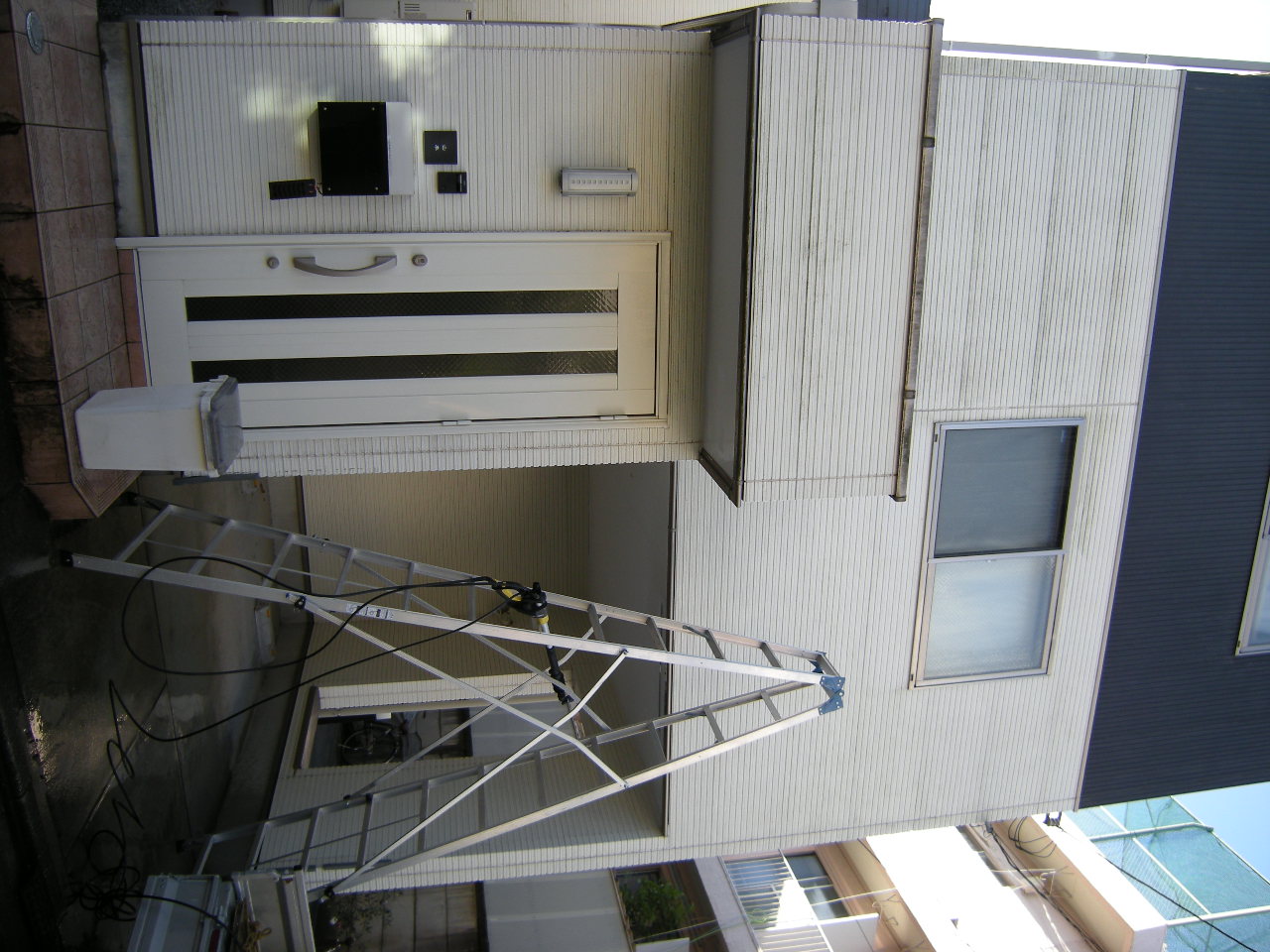 箱根町 高圧洗浄 外壁 高圧洗浄機 コンクリ レンガ ブロック 車庫 玄関 門柱